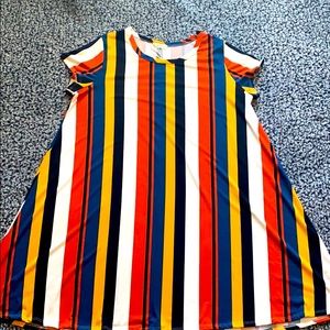 Multi Color Strip Dress